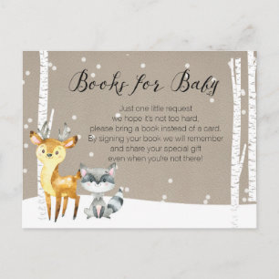 Cartão Postal Floresta de Inverno - Livros para Bebê
