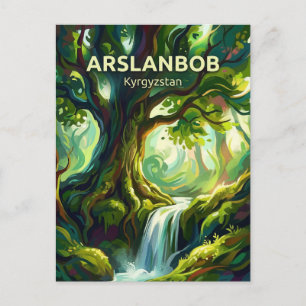 Cartão Postal Floresta de Nozes de Arslanbob Quirguistão