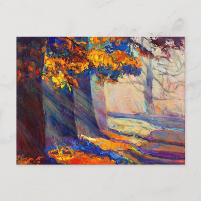 Cartão Postal Floresta do outono (Frente)