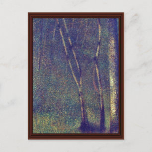 Cartão Postal Floresta Em Pontaubert Por Seurat Georges