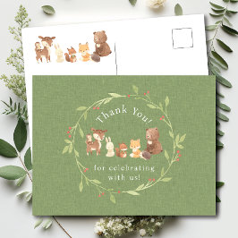 Cartão Postal Floresta Encantada Obrigado