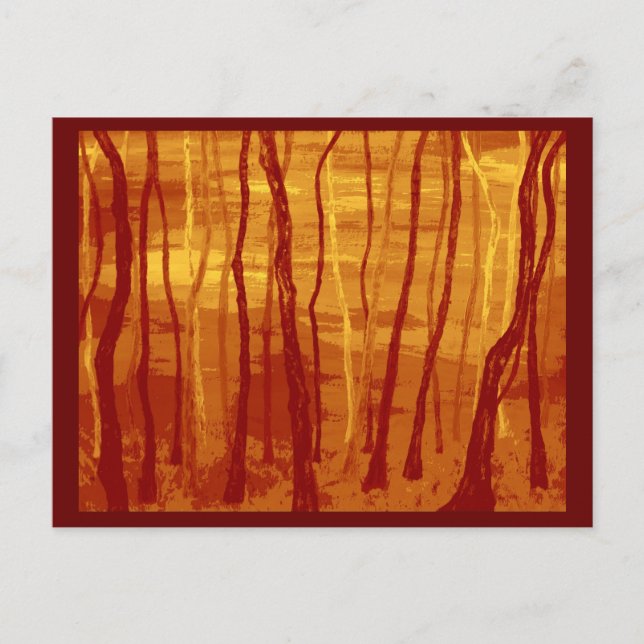 Cartão Postal floresta estranha (Frente)