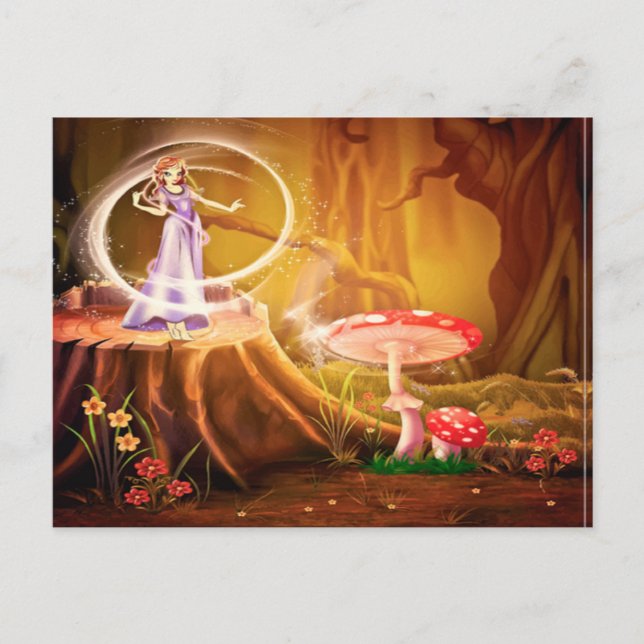 Cartão Postal Floresta mágica (Frente)