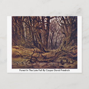 Cartão Postal Floresta Na Recente Queda De Caspar David Friedric