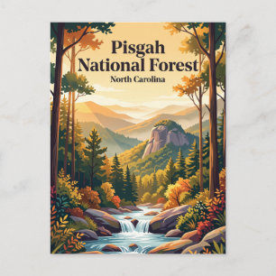 Cartão Postal Floresta Nacional de Pisgah Carolina do Norte