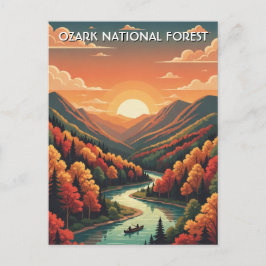 Cartão Postal Floresta Nacional Ozark Arkansas