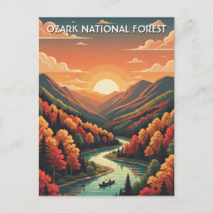 Cartão Postal Floresta Nacional Ozark Arkansas