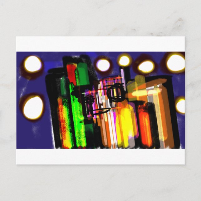 Cartão Postal Floresta nebulosa de Wolf (Frente)