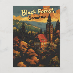 Cartão Postal Floresta Negra Alemanha