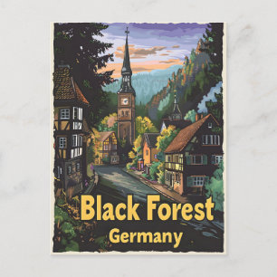 Cartão Postal Floresta Negra Alemanha