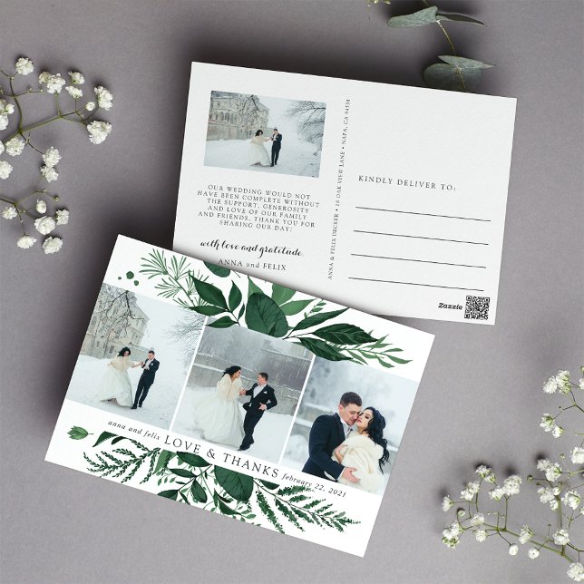 Cartão Postal Floresta Selvagem | Casamento Multifotográfico Obr (Criador carregado)
