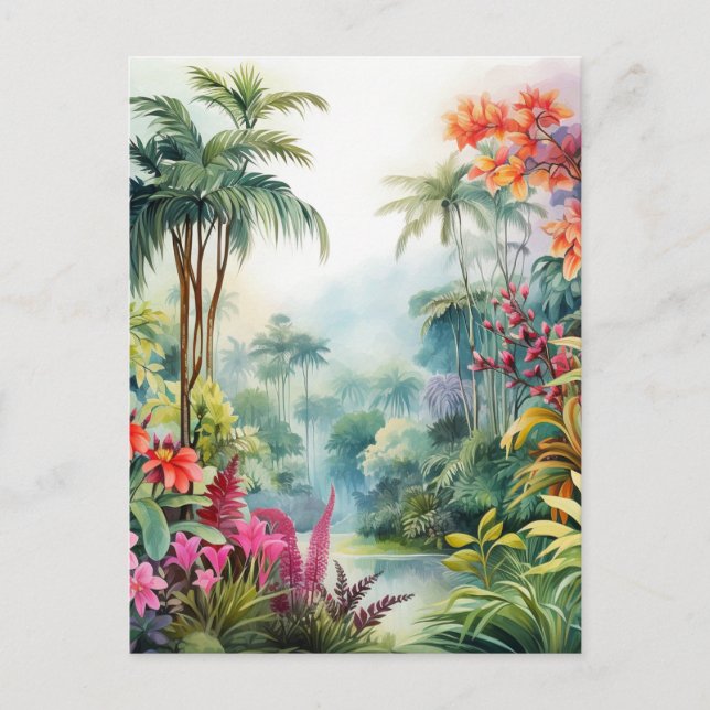 Cartão Postal Floresta Tropical (Frente)