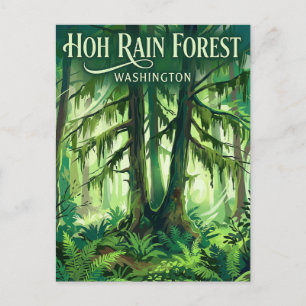 Cartão Postal Floresta Tropical Hoh Washington