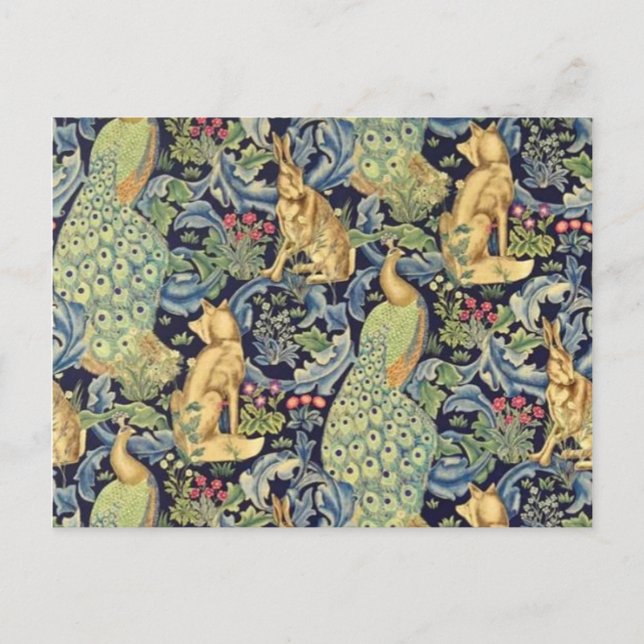 Cartão Postal Floresta William Morris (Frente)