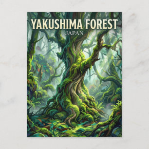 Cartão Postal Floresta Yakushima Japão