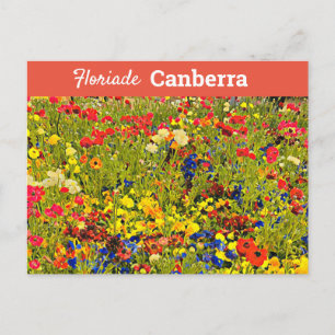 Cartão Postal Floriade Canberra viagem de arte digital Austráli
