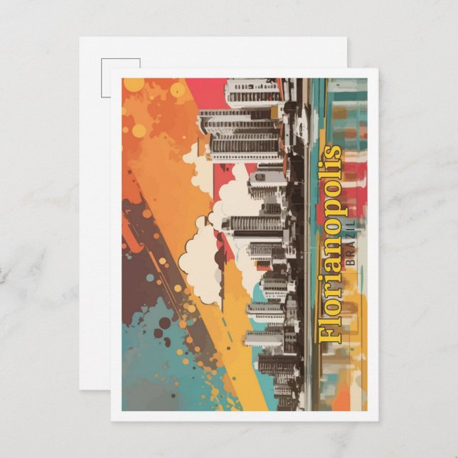 Cartão Postal Florianópolis Brasil Pop (Frente/Verso)