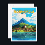 Cartão Postal Florianópolis Brasil - viagens vintage<br><div class="desc">Florianópolis Brasil: viagens vintage</div>