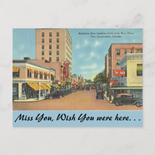 Cartão Postal Flórida, Ft. Lauderdale, Andrews Ave.