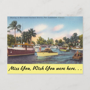 Cartão Postal Flórida, Ft. Lauderdale, Centro Barco