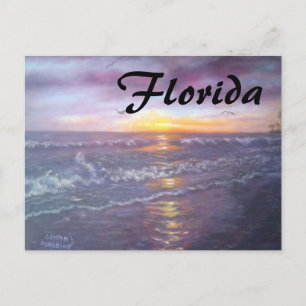 CARTÃO POSTAL FLORIDA OCEAN