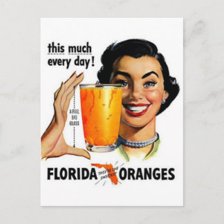 Cartão Postal Flórida Orange Juice