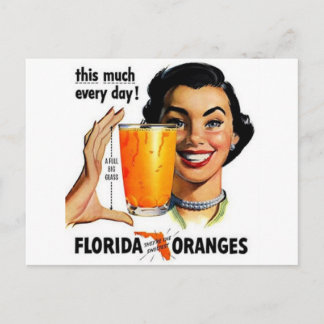 Cartão Postal Flórida Orange Juice