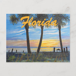 CARTÃO POSTAL "FLORIDA PALMS SPRING BREAK POSTCARTÃO"