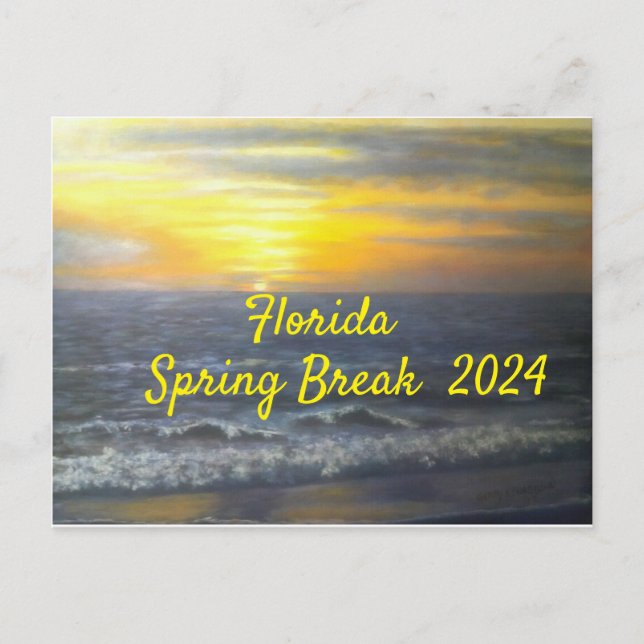 CARTÃO POSTAL FLORIDA SPRING BREAK 2024 (Frente)