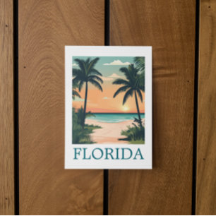 Cartão Postal Flórida Sunshine State – Paraíso de Praia Tropical