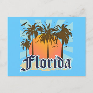 Cartão Postal Florida The Sunshine State USA