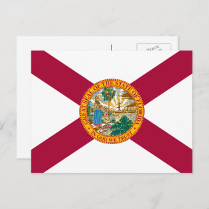 Cartão Postal Floridian Flag, Flag da Florida