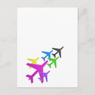 Cartão Postal flotte d'avion cadeaux pour les enfants AIRPLANE