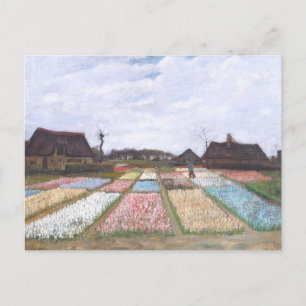 Cartão Postal Flower Beds na Holanda por Vincent van Gogh