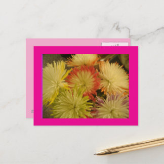 Cartão Postal Flower Bouquet Postcard