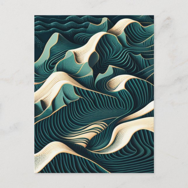 Cartão Postal Flowing Harmony (Frente)