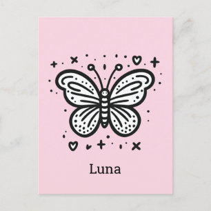 Cartão Postal Fluffy Buffalo Baby - Kawaii Fazenda Animal