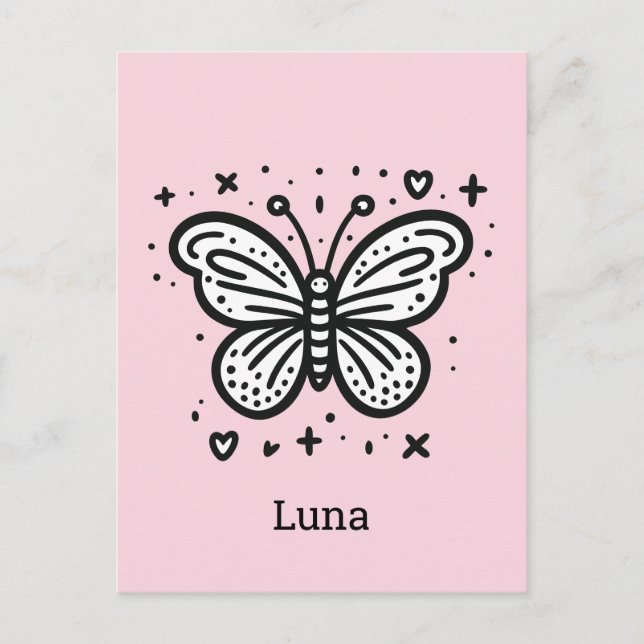 Cartão Postal Fluffy Buffalo Baby - Kawaii Fazenda Animal (Frente)