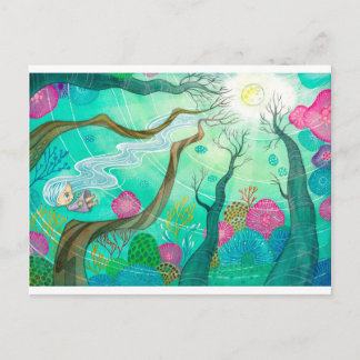 Cartão Postal Fluir como água