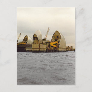 Cartão Postal Flurio Thames Barrier London Construção Postcard