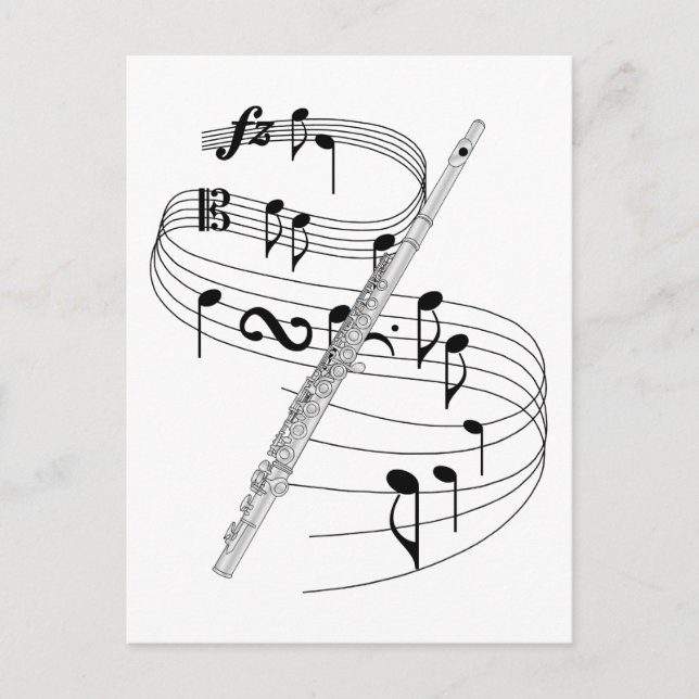 Cartão Postal Flute (Frente)