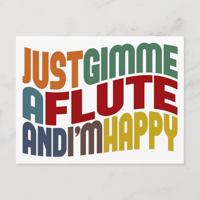 Cartão Postal Flute (Frente)