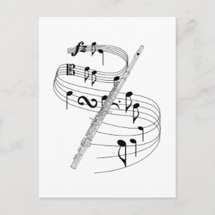Cartão Postal Flute