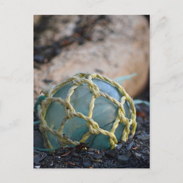 Cartão Postal Flutuação De Pesca De Vidro, Vertical (Frente)