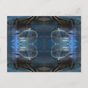 Cartão Postal Flutuando Através do Tempo