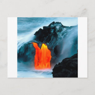 Cartão Postal Fluxo De Lava Vulcano De Kilauea Hawaii