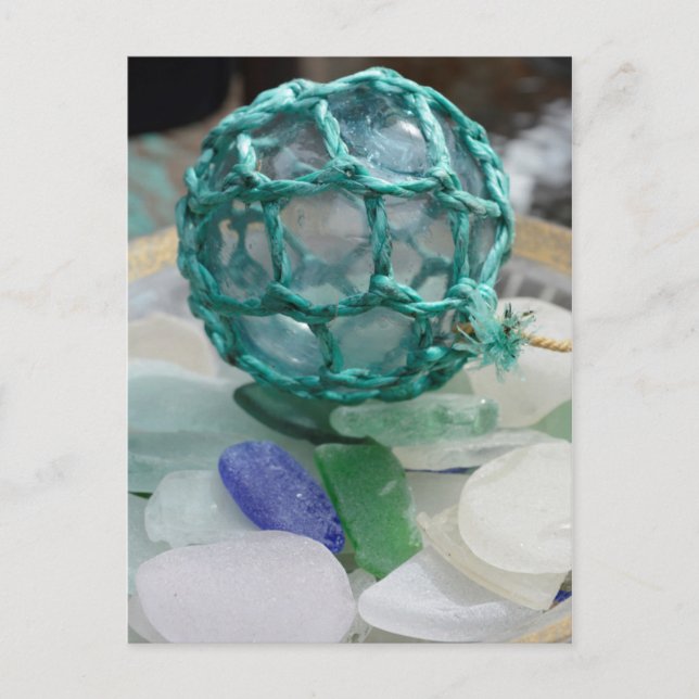 Cartão Postal Fluxo de pesca em vidro, Alasca (Frente)