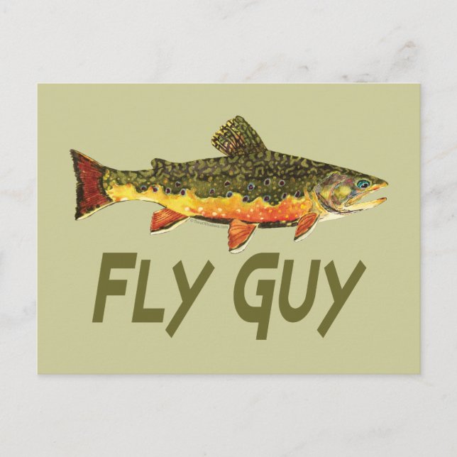 Cartão Postal Fly Pescador (Frente)