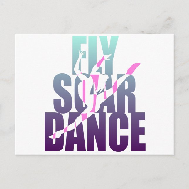 Cartão Postal Fly Soar Dance (Frente)
