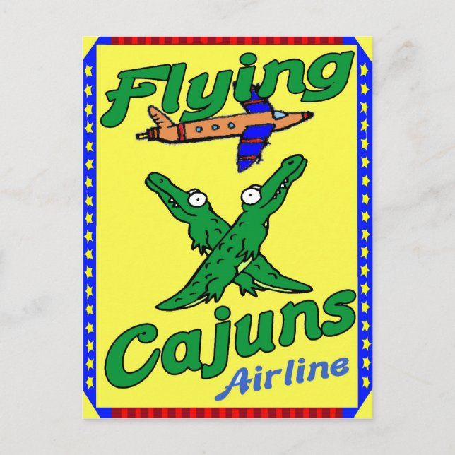 Cartão Postal Flying Cajuns (Frente)